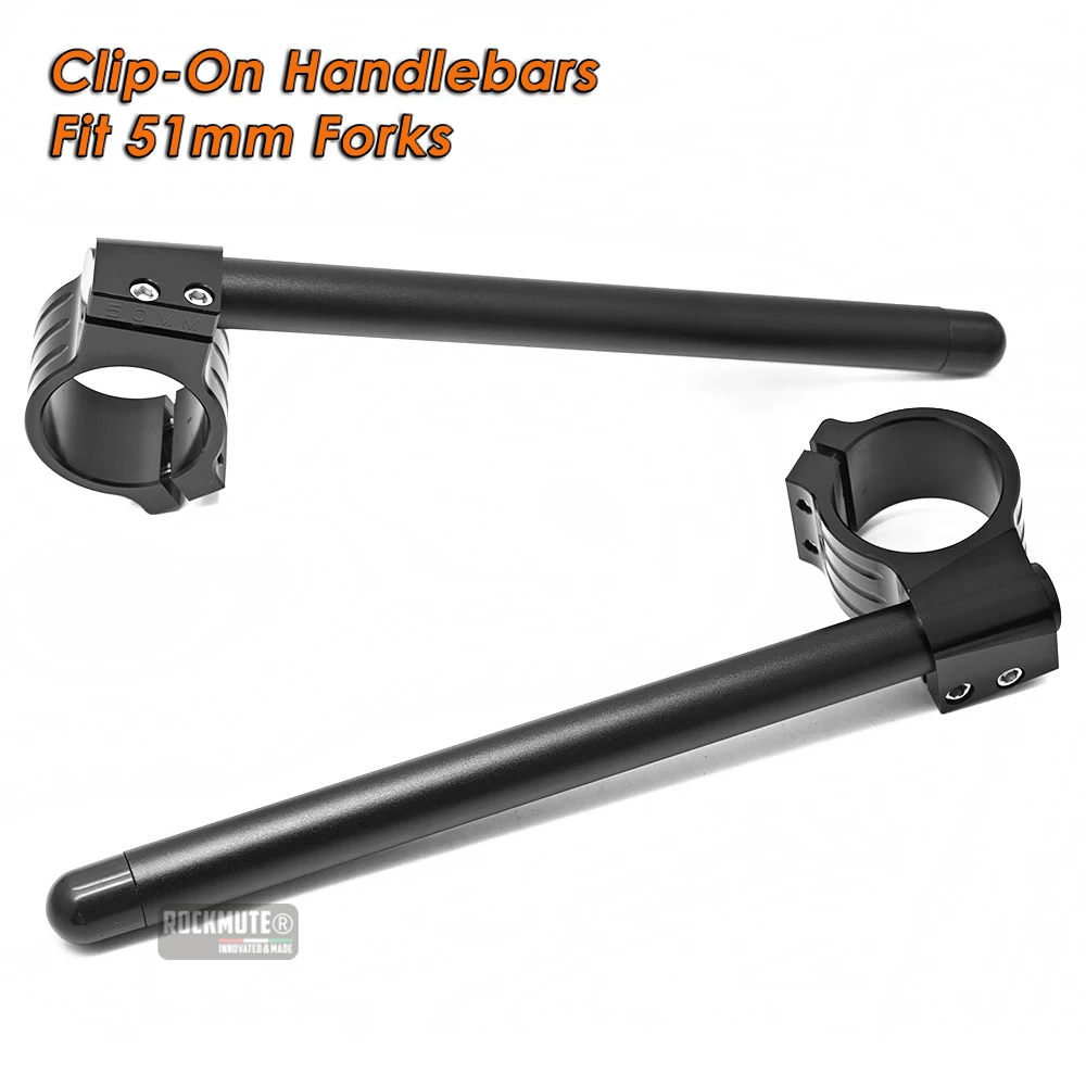 51mm Fork Clip On Handlebar For KAWASAKI ZX-6R 2009-2012 ZX600 ZX6R Ninja Universal Motorcycle Racing Split Handle Bar Clip-Ons