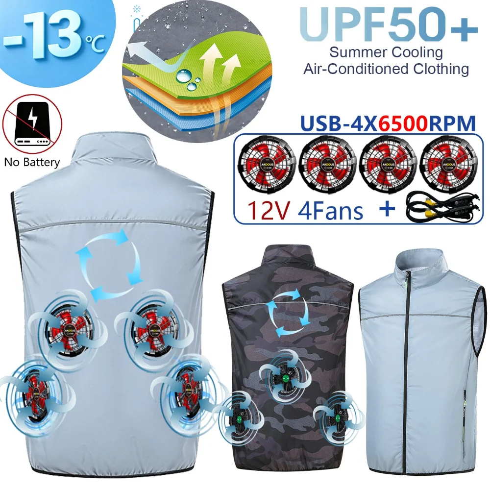 2026-fan-vest-wearable-cooling-vest-air-conditioned-clothes-with-fan-cooling-breathable-for-daily-commute-hiking-fishing-camping