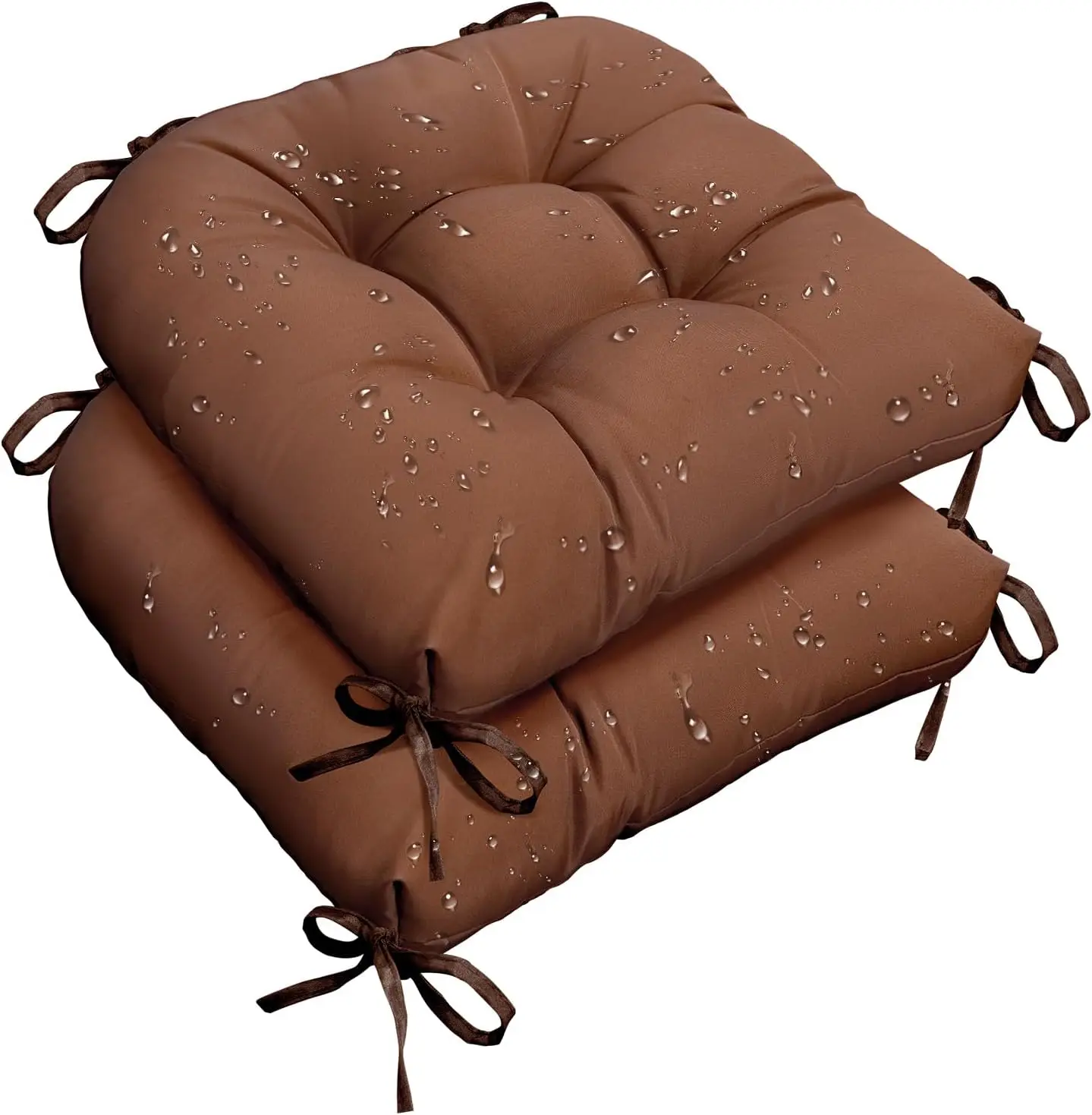 

Indoor Outdoor Chair Cushions For Patio Furniture Waterproof Patio Rochair Cushion, 18"" X 18"", Coffee