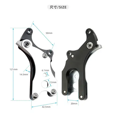 Adaptador de freno de disco de bicicleta AXI, marco MTB, convertidor de montaje de freno en V, rueda trasera de bicicleta de carretera, accesorios de conversión de alta resistencia