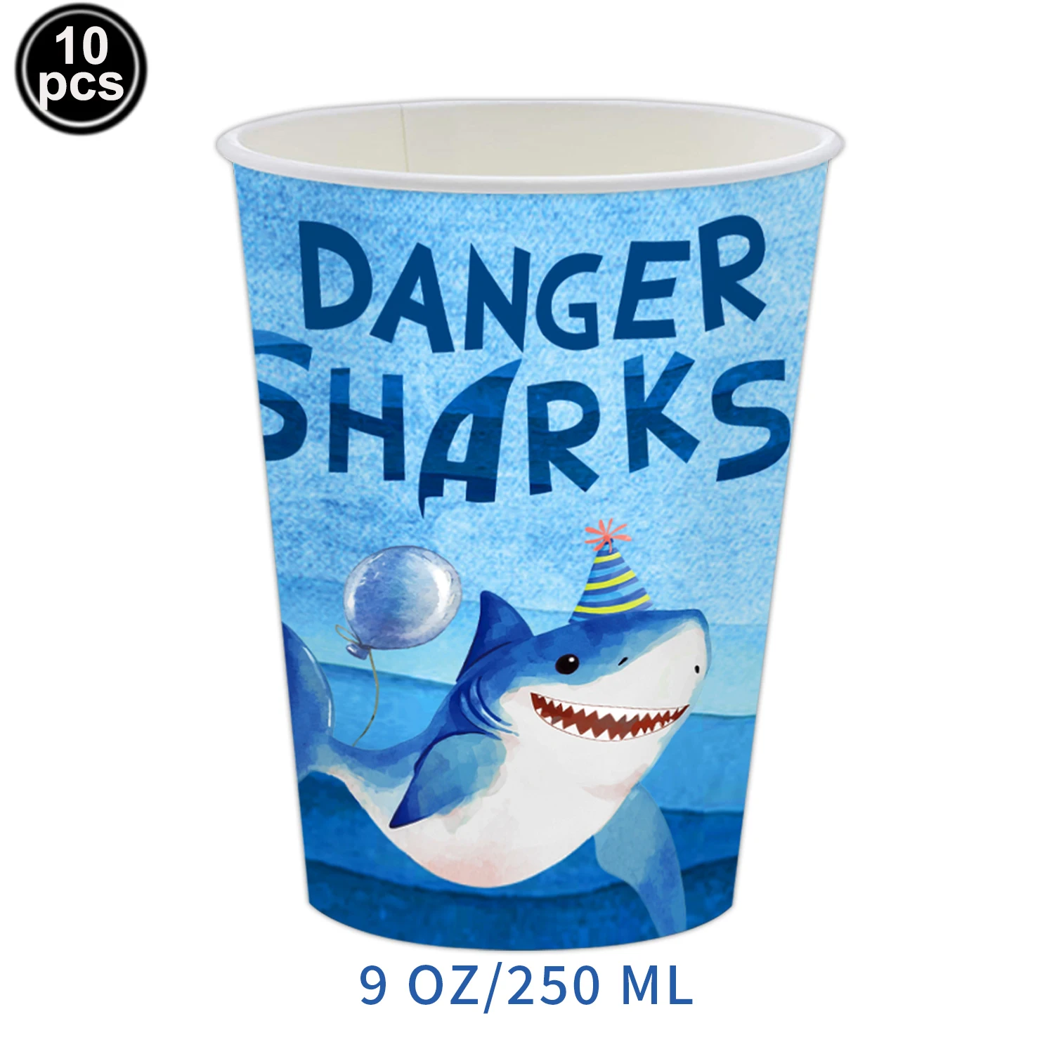 Ocean Birthday Disposable Tableware Under the Sea Party Supplies Plates Cups Napkins Shark Ocean Themed Birthday Party Decoratio