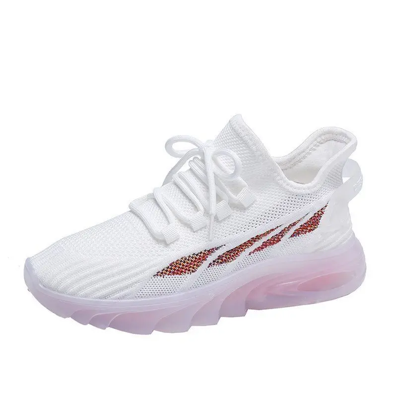 Colorful Platform Casual Women Shoes 2023 Spring Jelly Sole Sneakers Shoe Breathable Student Running Shoes Fashion Ladies Shoes