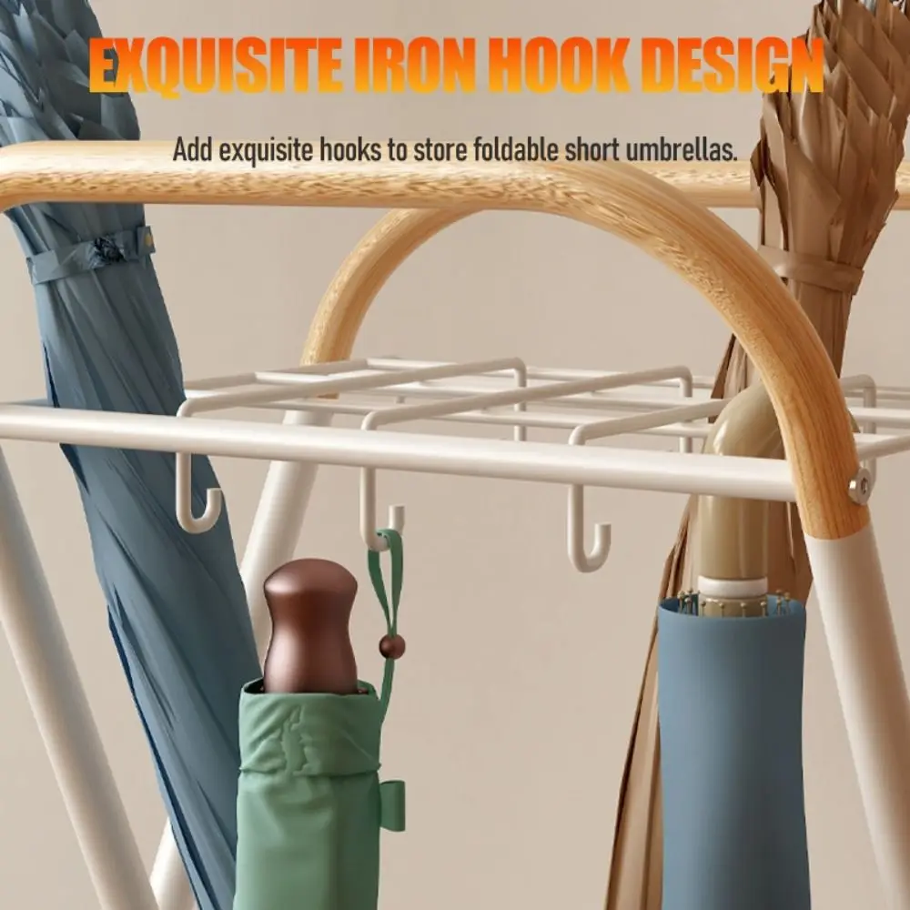 

Large Capacity Umbrella Storage Rack Metal Wear-resistant Umbrella Storage Device Sturdy Drainage Umbrella Organizer Hotel