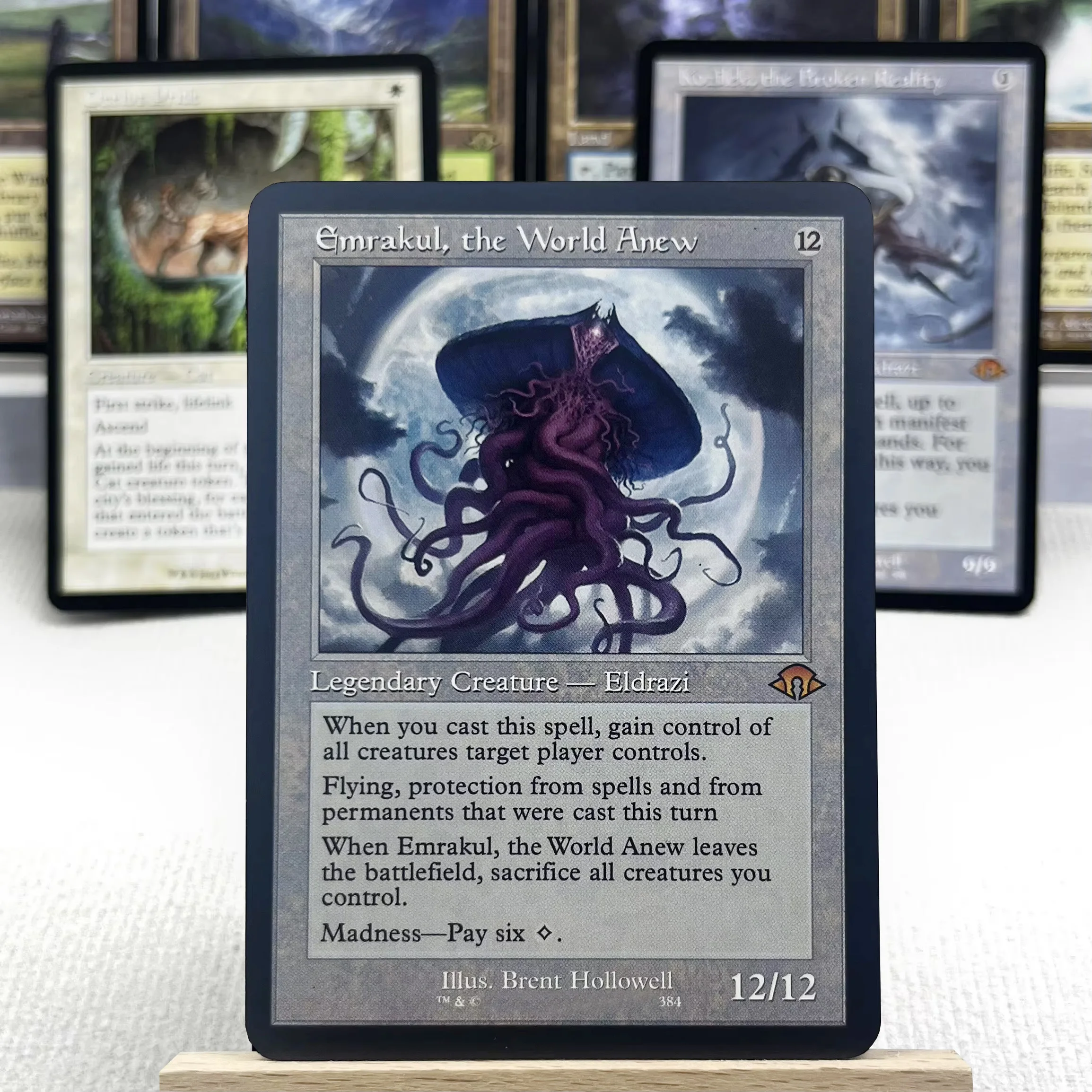 MH3 SLD HOLO8-Ⅰ02 Прокси-карты TCG German Black Core Mire Wooded Foothills Emrakul, The World Anew Ocelot Pride