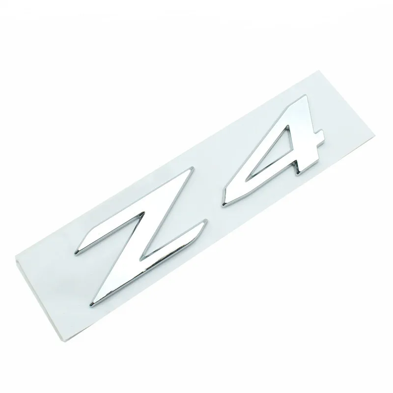 3d ABS Chrome Black Z4 Logo Letters Car Rear Trunk Emblem Badge Decal For BMW Z4 E85 E89 Z4 Sticker Accessories