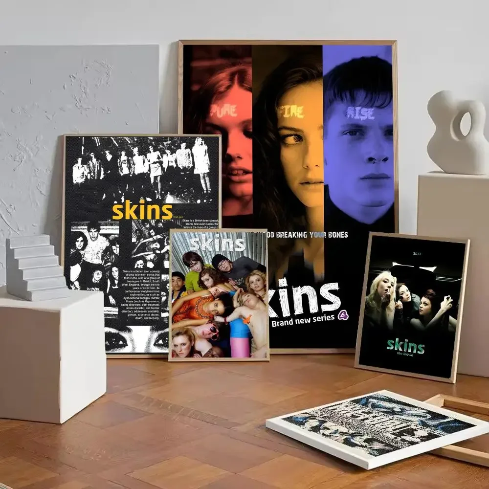 حار التلفزيون S-SKINS المشارك ورقة طباعة غرفة المعيشة المنزلي غرفة نوم مدخل بار مقهى الفن اللوحة الديكور