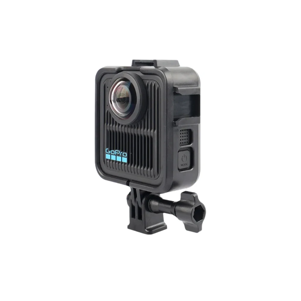 For Gopro Max2 Accessories Extra Cage Frame Case Shell Cold Shoe Protective Protector + Base Mount Long Screw For Go Pro Max 2