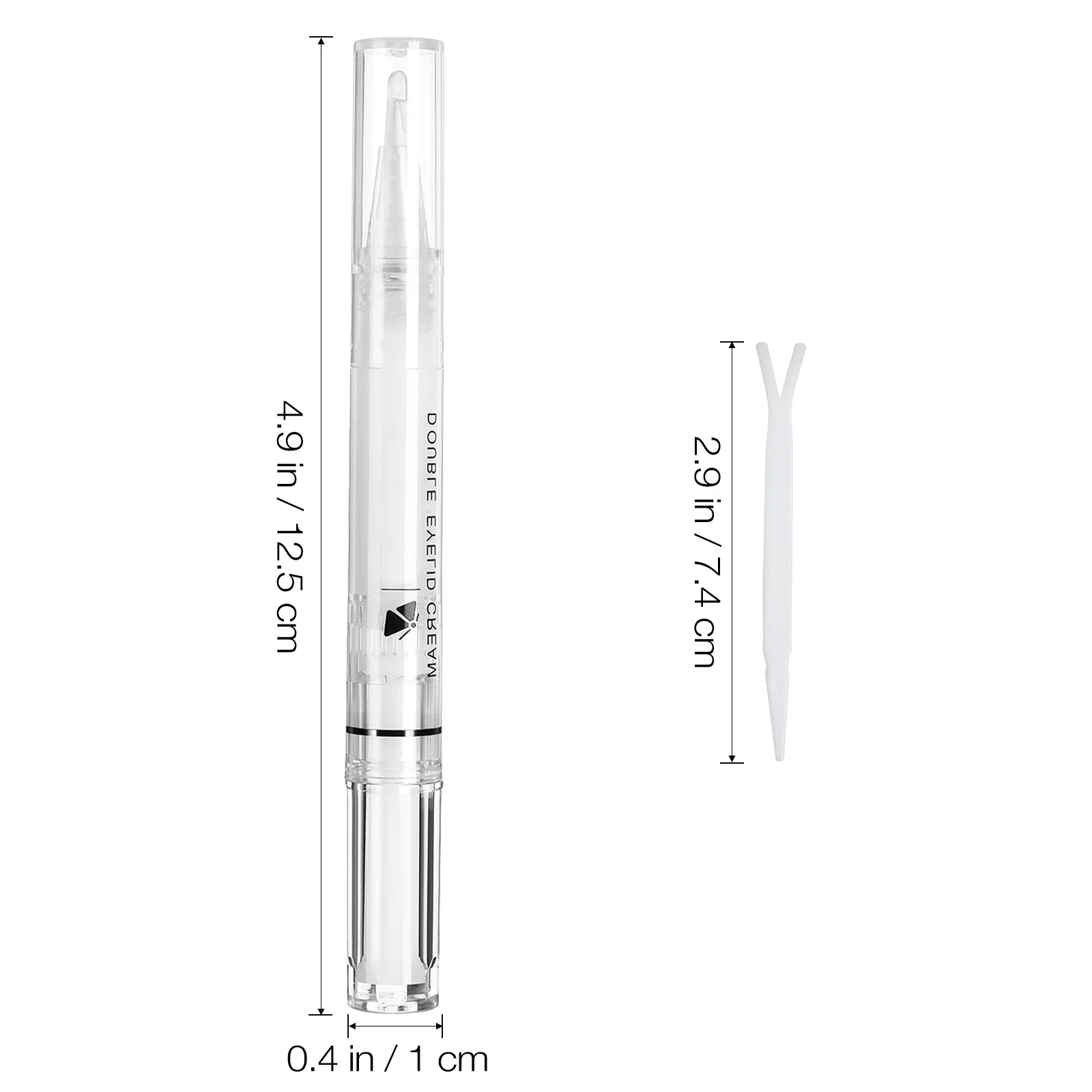 2 مجموعات مزدوجة الجفن الغراء كريم التصميم الطبيعي غير مرئية كريم الجفن منعش الملمس طويلة الأمد ماكياج أداة للمبتدئين