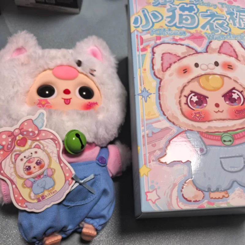 

Baby Three Wa San Sui Cat Гардероб Серия Слепая Коробка Милая Плюшевая Игрушка Модный Брелок Аутентичный Подарок На День Рождения Девочки