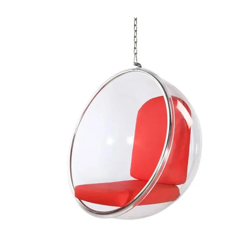 

Hanging chair Internet celebrity glass ball transparent hemisphere space chair acrylic hanging basket girl heart room