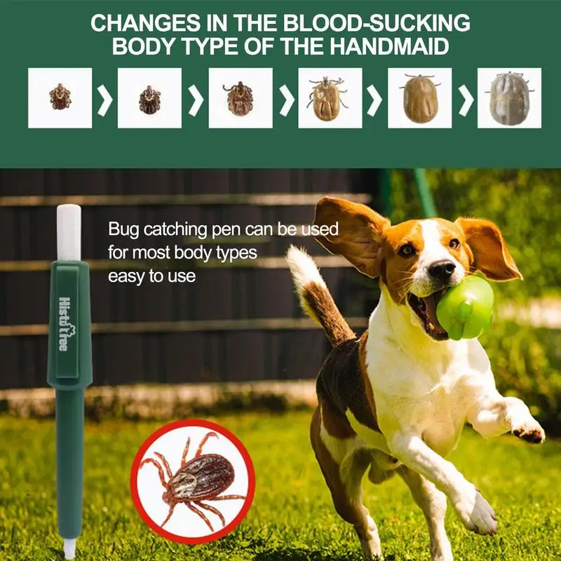 Pet Bug Catching Pen Anti Dog Ticks And Fleas Flea Tick Tweezers Clip Remover Rabbit Flea Removing Ticks Hair Groom Care Tools