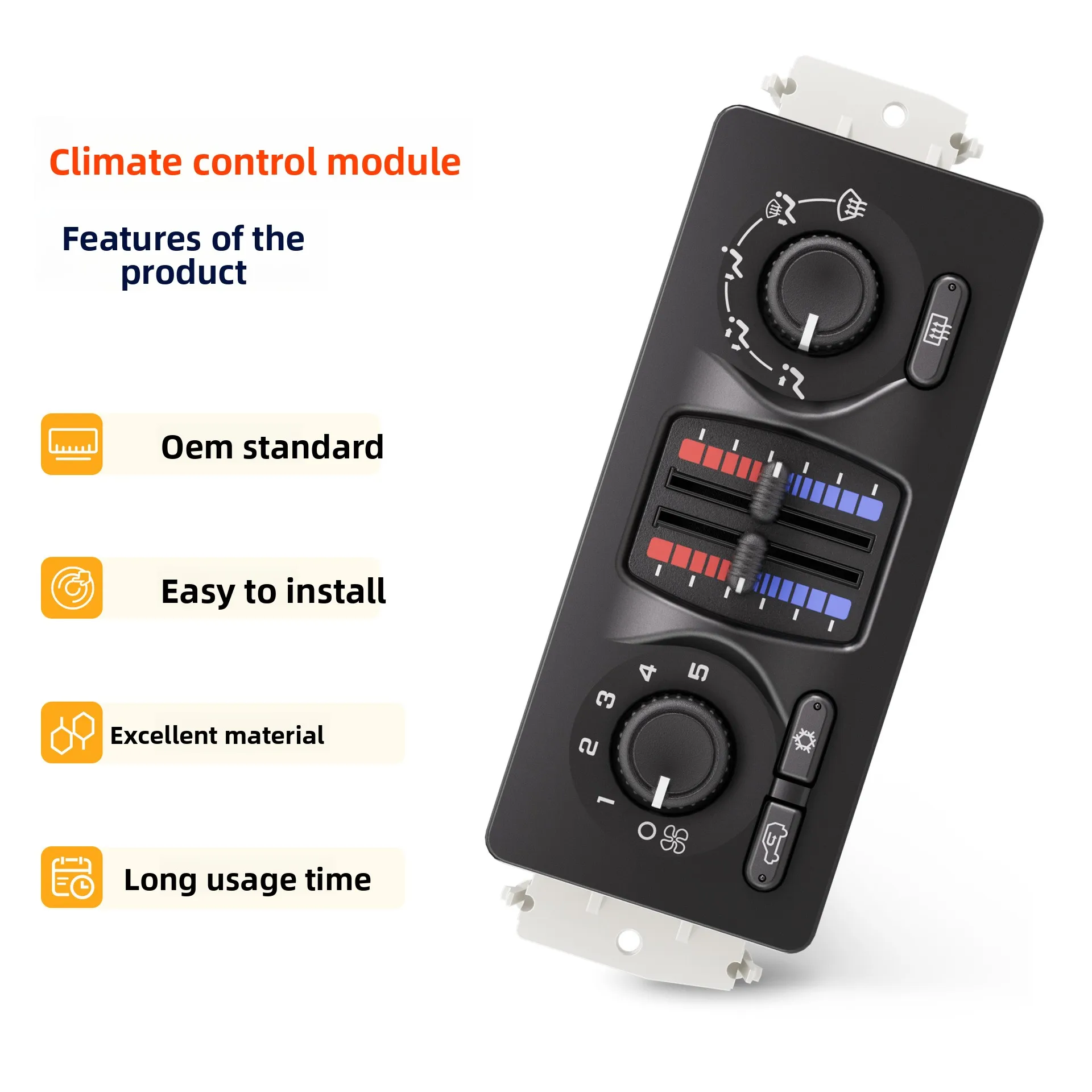 Automotive Air Conditioning Control Panel for Chevrolet, Oldsmobile GMC 599-210XD
