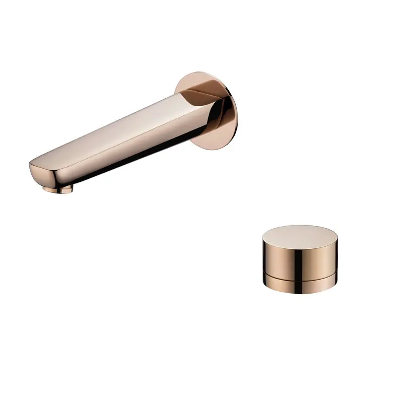 

Смеситель для раковины в ванную комнату из латуни, цвета матовое золото/розовое золото/черный, встраиваемый, с изливом, для холодной и горячей воды