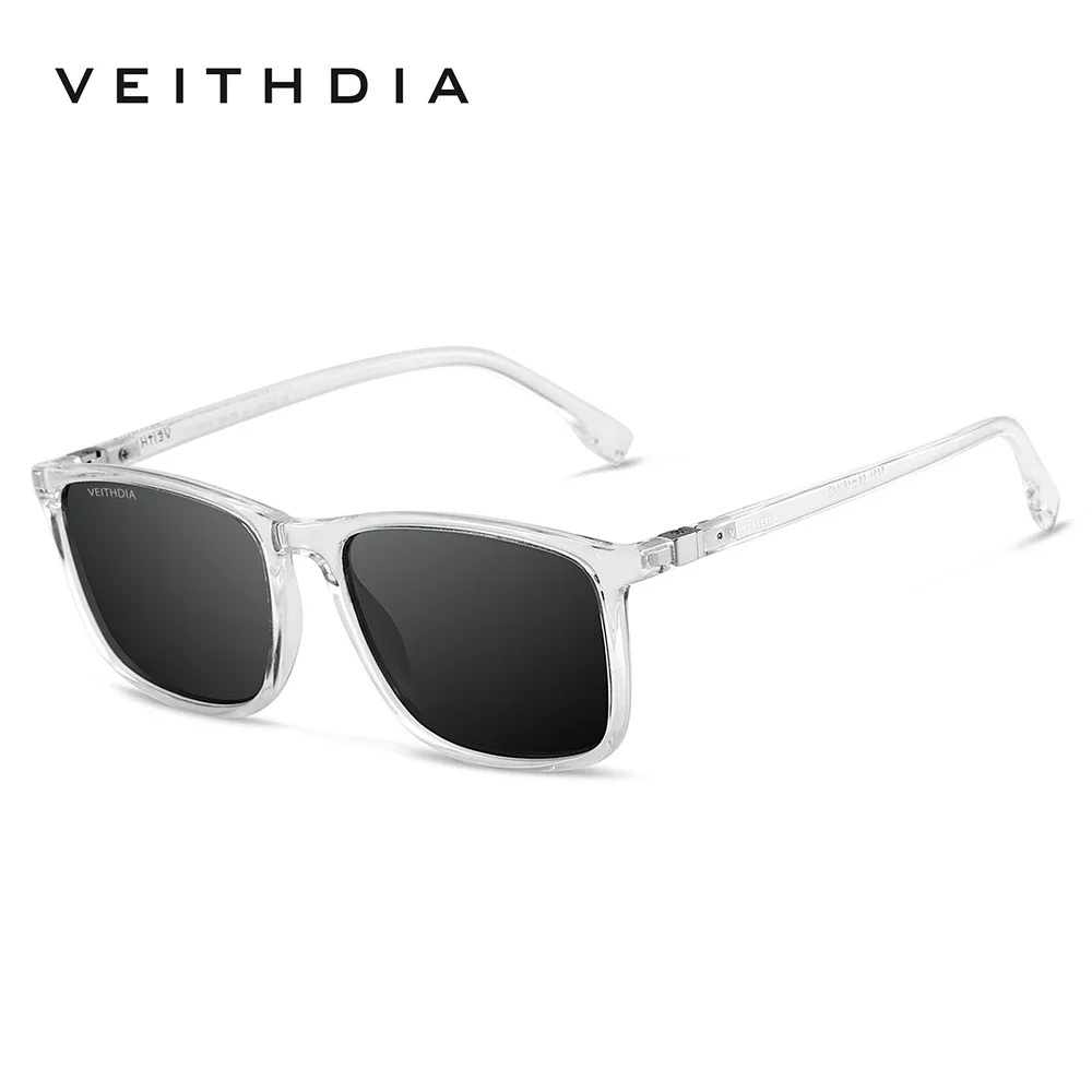 VEITHDIA Gloednieuwe Zonnebril Unisex Retro TR90 Zonnebril Gepolariseerde UV400 Lens Vintage Brillen Zonnebril Voor Mannen/Vrouwen 7521 - afbeelding 1