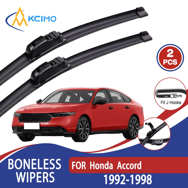 

For Honda Accord 1992-1998 Car Wiper U-type Soft Rubber Boneless Wiper HD Quiet Durable Automotive Wiper 22"+20"
