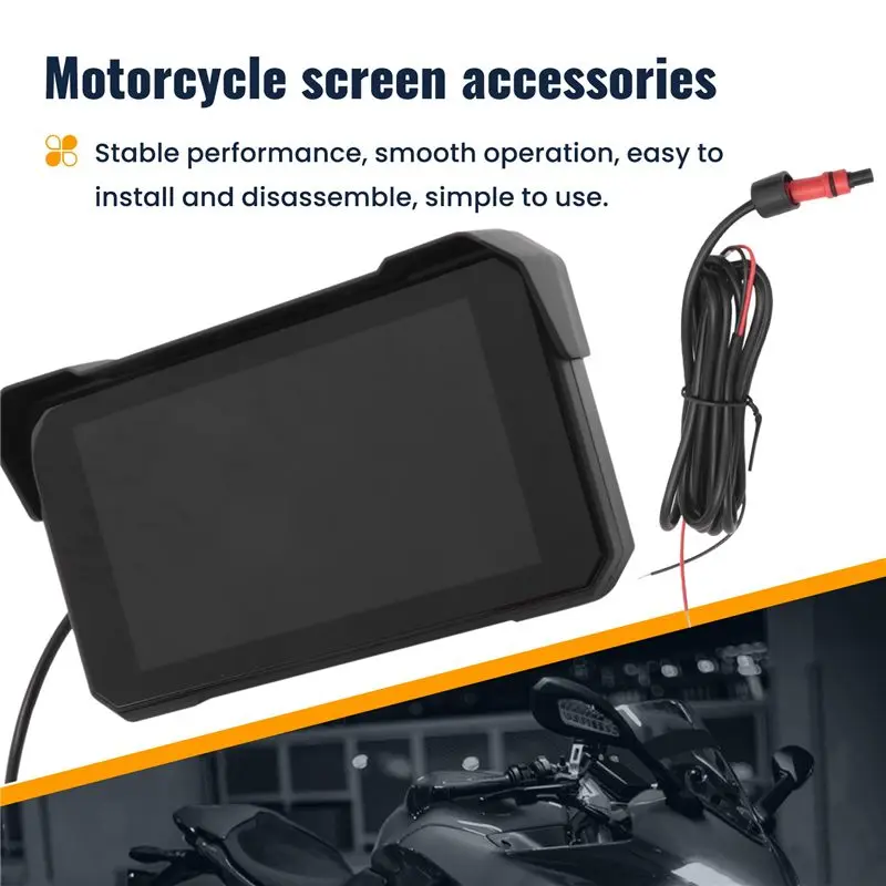 A76T-5 Inch Motorcycle Portable GPS Navigation Screen Wireless Carplay Android Auto IP68 Waterproof Display Bluetooth