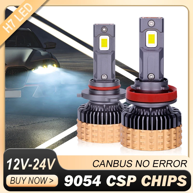 

2X H7 H1 LED 6000K Car Lights Mini Double Cooper Canbus NO Error H11/H8/H9 H4 HB3/9005 HB4/9006 9012/HIR2 Fog Bulbs 12/24V NEW