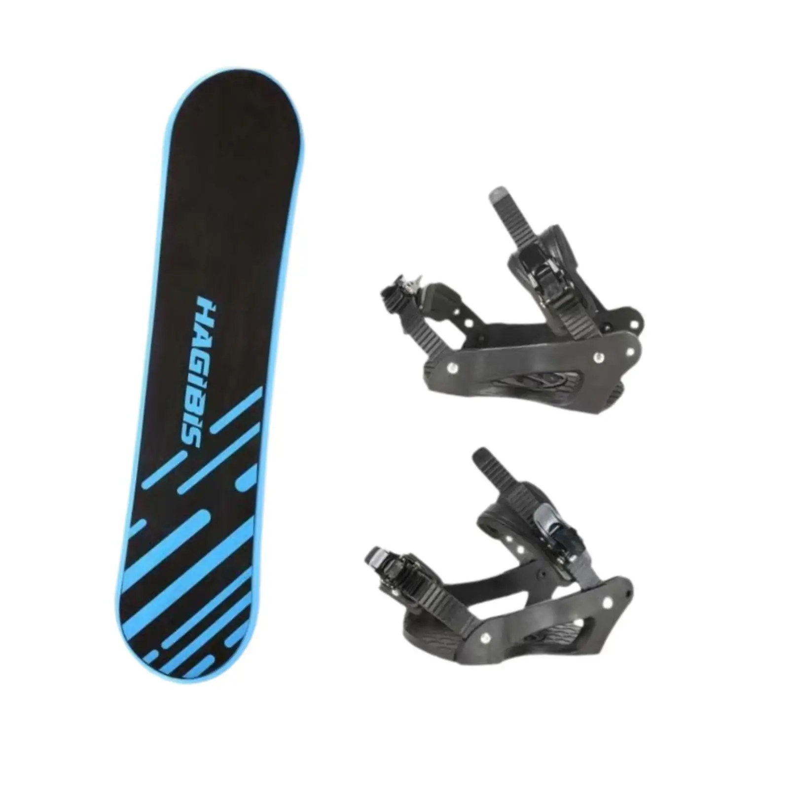 Beginner Snowboard with Bindings Smooth Bottom Gears Portable Skiing Equipment