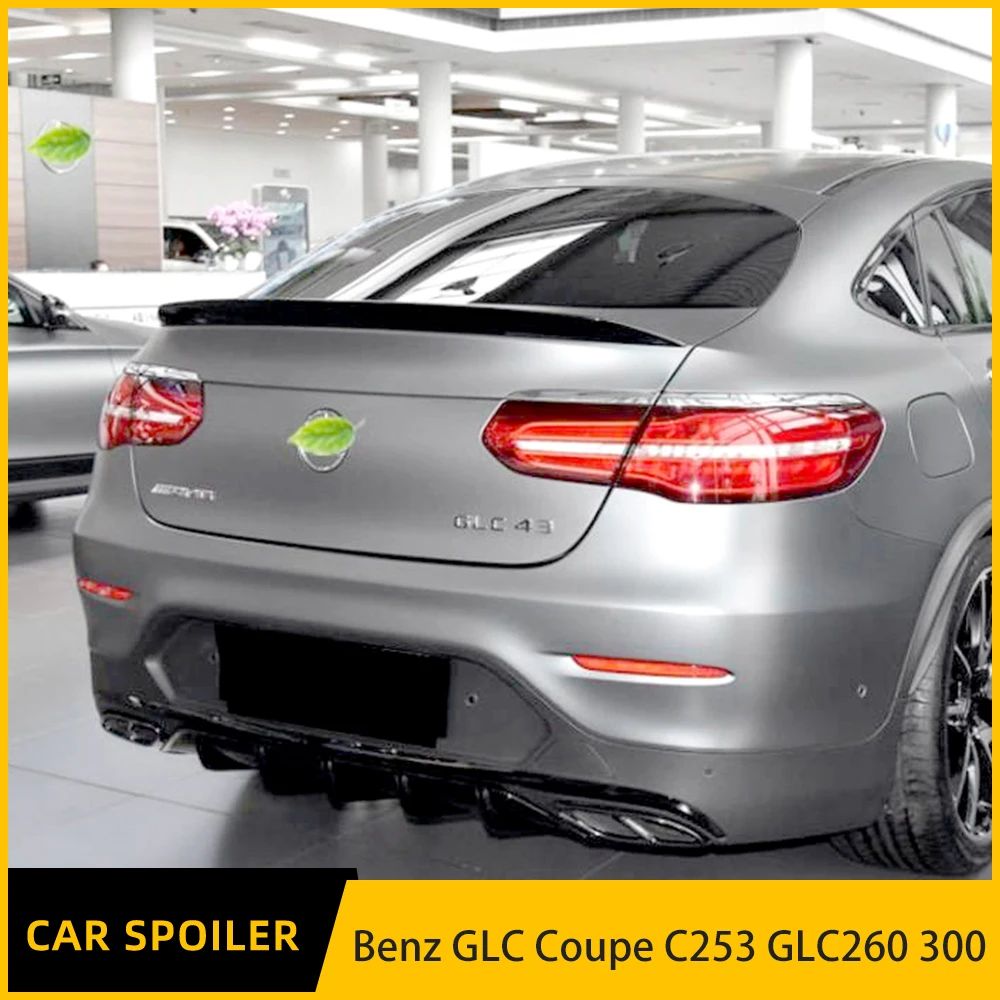 

Для модификации Benz GLC Coupe C253 GLC260 300 AMG Tail 2016-2021 комплект неподвижного спойлера крыла аксессуары для автомобильного спойлера