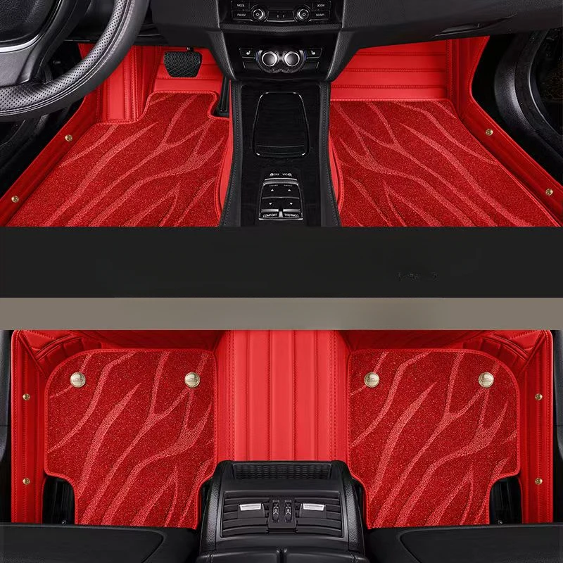 Custom Car Floor Mats For Porsche Cayenne Auto DropShipping Interior Leather Carpets Rugs Foot Accessories 2006-2024-2025