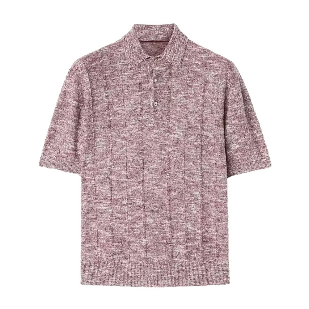 Men's Italian Old Money Style Good Quality Polo-shirt Breathable Short Sleeve Casual Luxury Pullover Knitting T-shirt Male