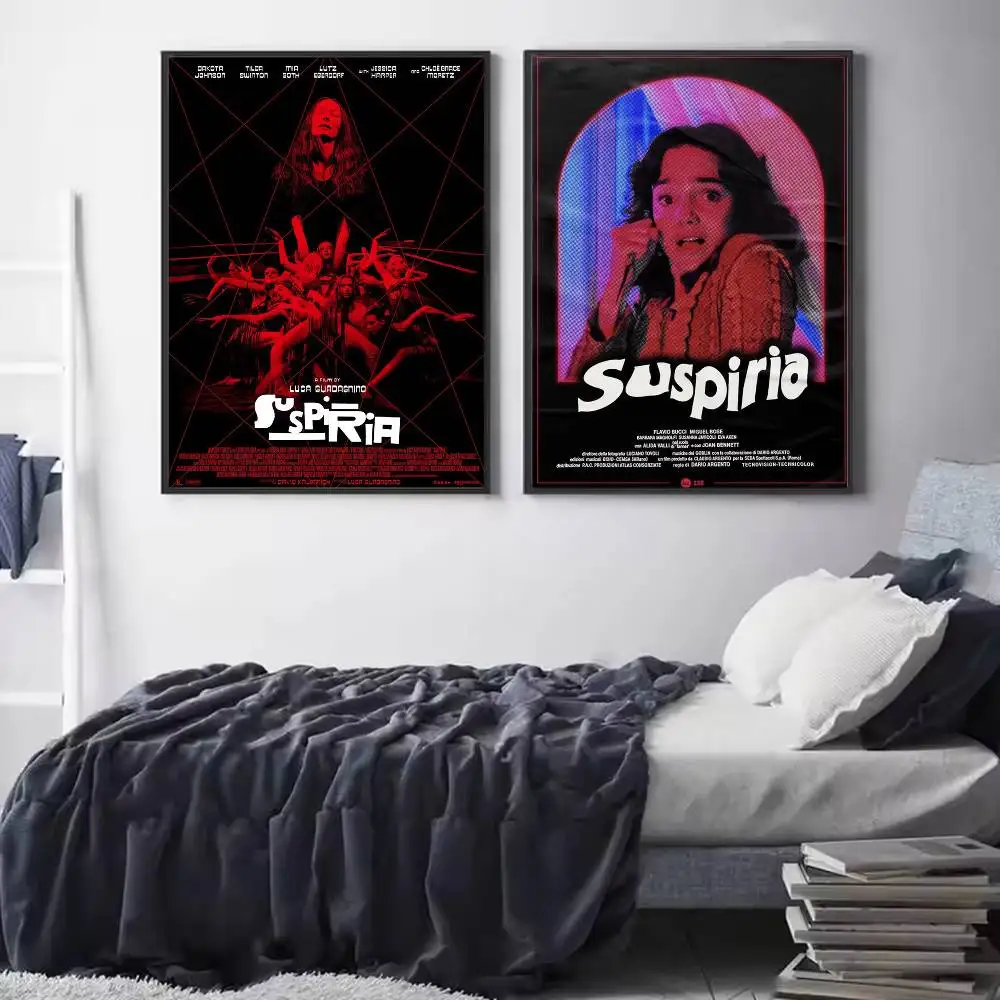 Movie Suspiria Poster HD Quality Wall Art Retro Posters For Home Room Wall Decor Self Adhesive