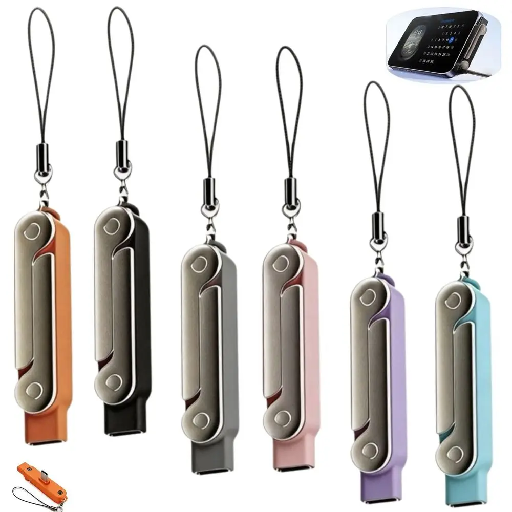 Durable 360° Rotating Super-fast Charging Bracket Detachable Foldable Data Cable Converter Charging Cable Adapter