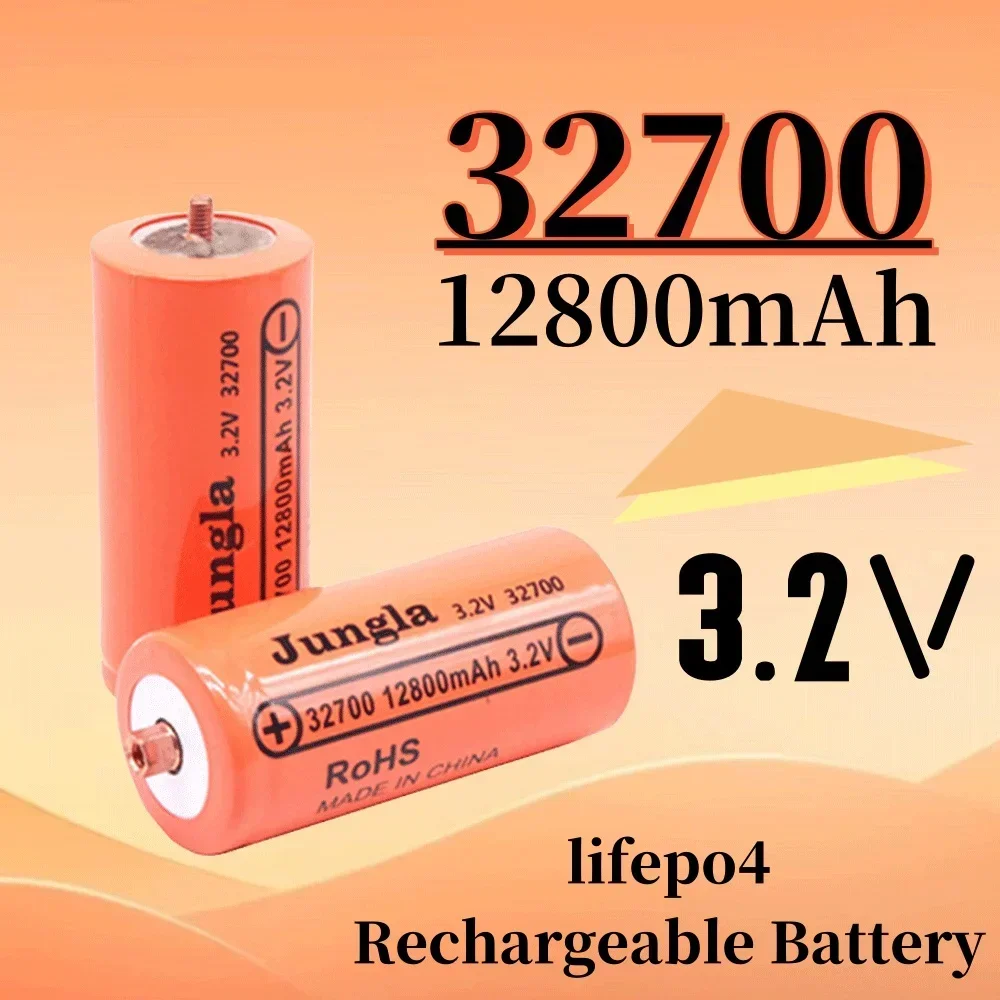 100% Original 32700 12800mAh 3.2V lifepo4 Rechargeable Battery Professional Lithium Iron Phosphate Power Battery with screw