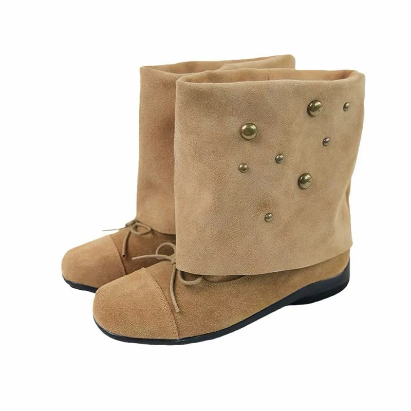 

Ankle Women's Boots Designer Suede Flats Shoes for Woman Fashion Sport Winter Boots 2025 New Trend Casual Mujer Chelsea Botas