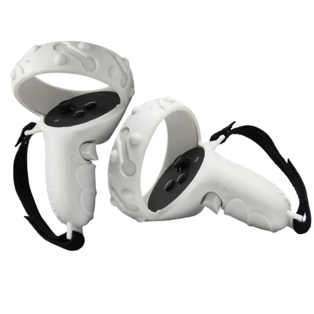 Funda protectora de silicona para controlador, Compatible con auriculares Oculus Quest 2, accesorios antideslizantes para juegos