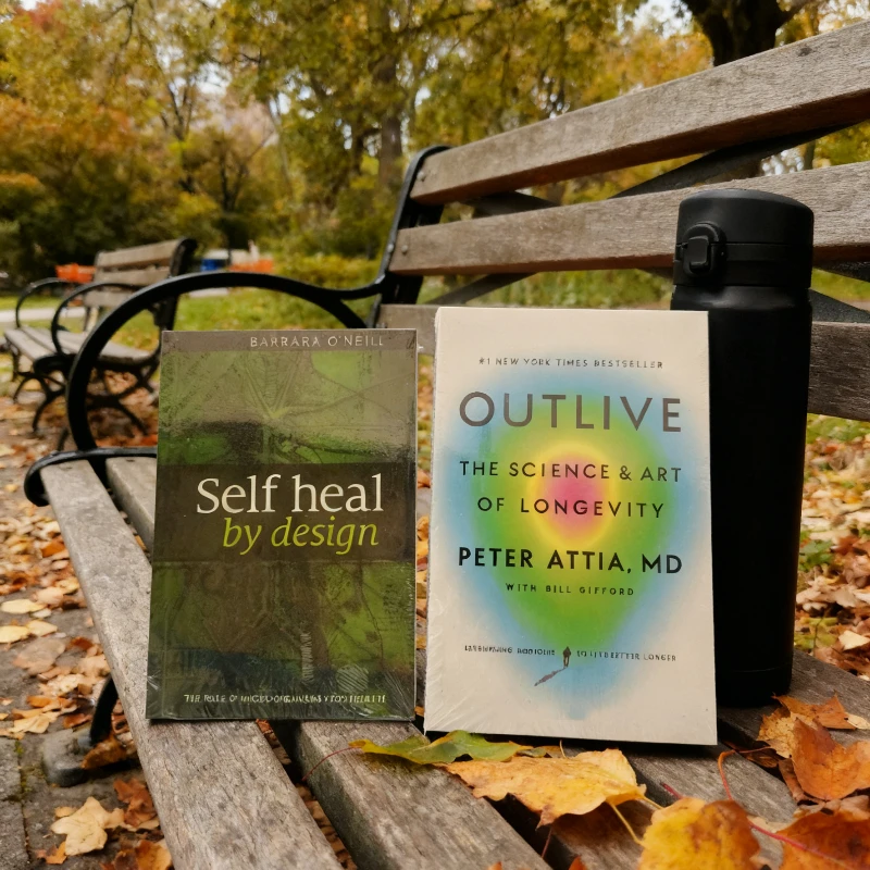 

《Self heal by design》+《OUTLIVE》From Prevention to Regeneration: Your Blueprint for a Longer, Stronger Life Christmas gift