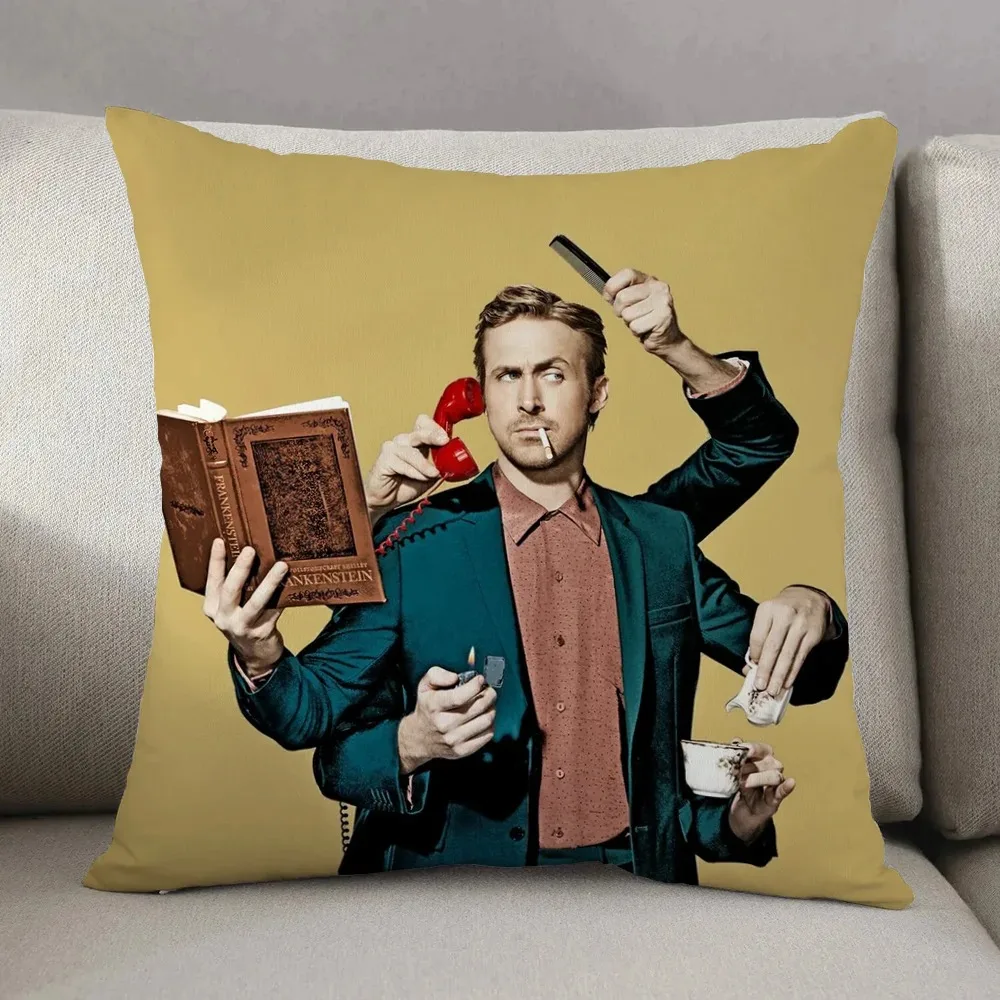 Decorative Cushion Cover for Pillow R-ryan GoslingS Double-sided Printing High Quality Luxury Cushion Cover Home Decoration