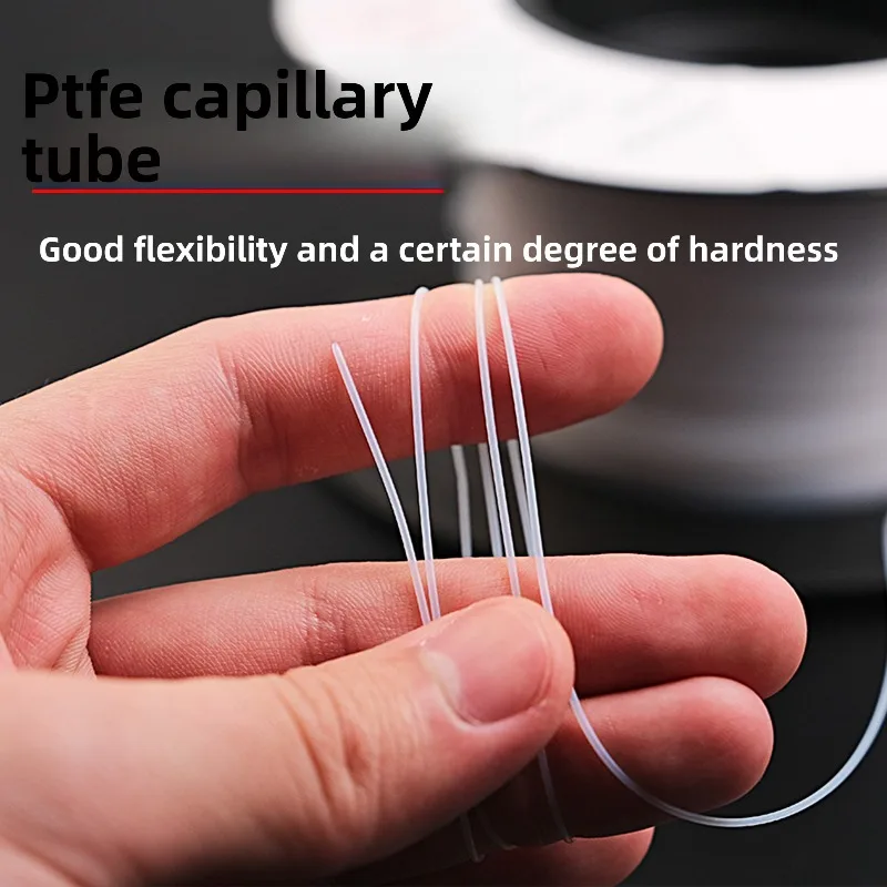 PTFE Capillary Tube Teflon Tube Sleeve 0.3/0.5/0.8/1mm-2.5mm