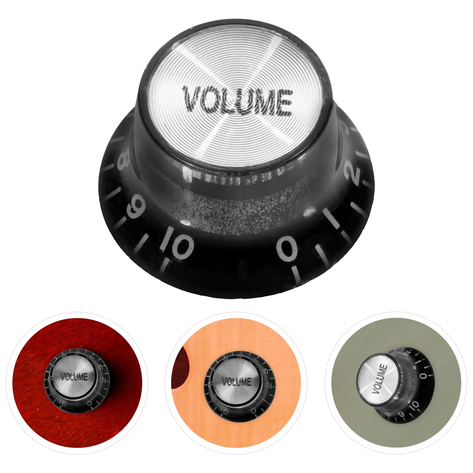 

3pcs Electric Volume Tone Control Knobs Replacement Black Abs Material Durable Parts Sound Knob Caps For Electric Guitars Guitar