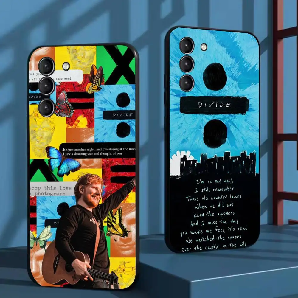 

E-Ed Sheeran UK Singer Phone Case For Samsung Galaxy A 91,80,73,72,71,53,52,51,22,5G Shockproof Soft Black Cover