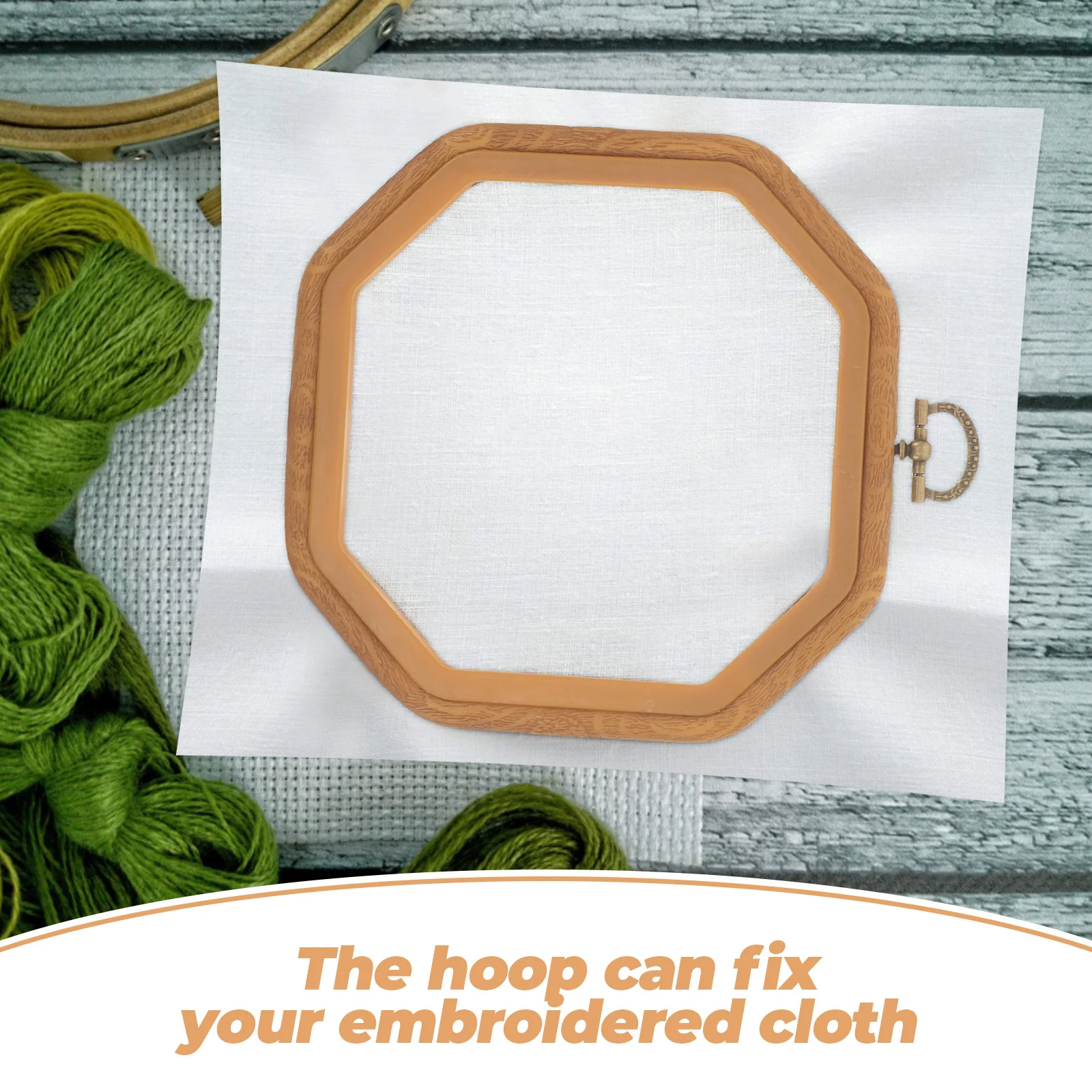 

Embroidery Octagonal Hoop Stable Durable PP Plastic Tool DIY Craft Sewing Cross Stitch Hoop Accessories Cross Stitch Accessories