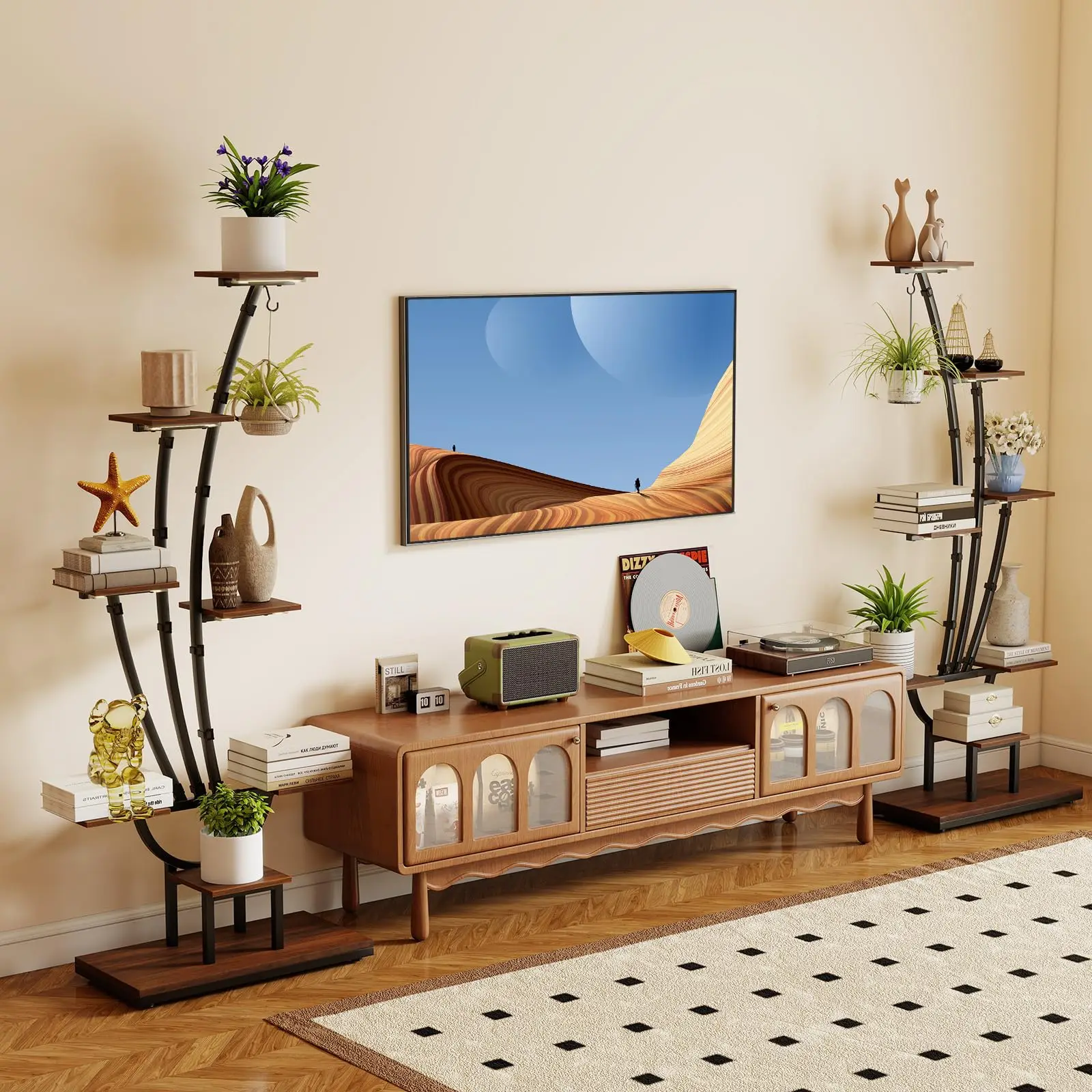 Plant Stand Indoor with Grow Lights, 8-Tier 62