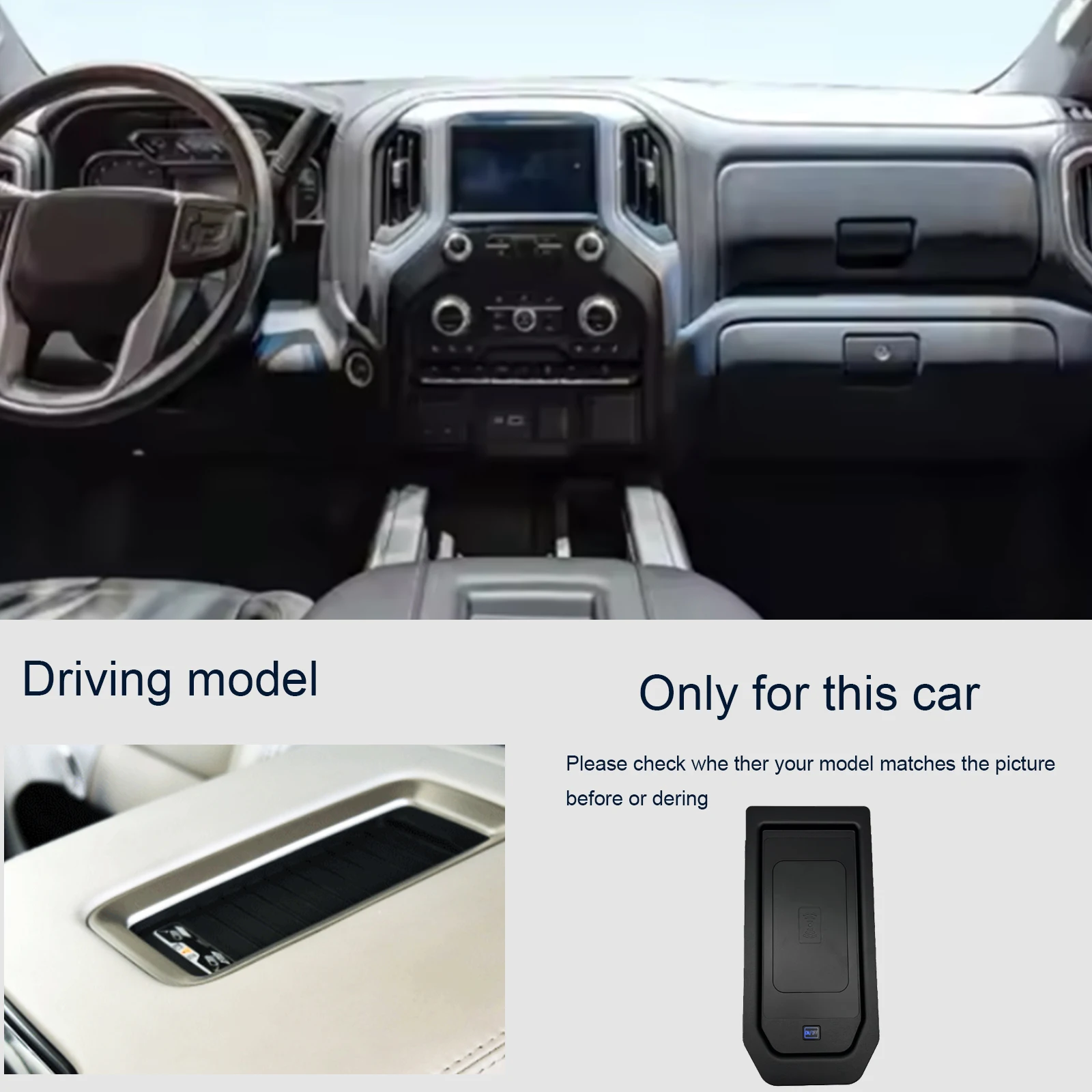 O mais recente para gmc sierra - Wireless Car Charger avaliação e preço
