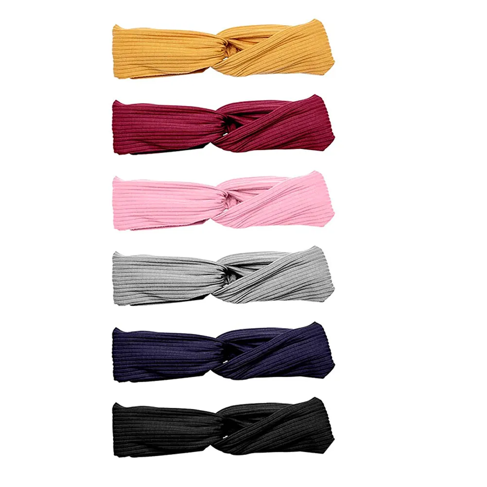 

Набор из 6 эластичных повязок на голову для женщин: легкие, нелиняющие, для йоги, бега, спорта, умывания, масок для лица и ежедневного ухода за кожей