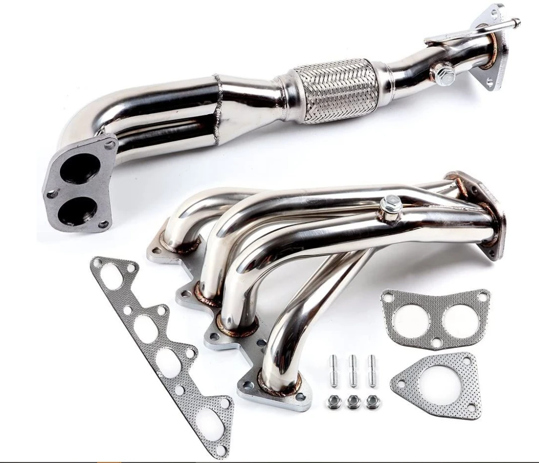 

Factory Direct 201 Stainless Steel Polished Exhaust Pipe Exhaust Header 1998-2002 for Accord EX/LX CG1/CG2 4Cyl 4-2-1