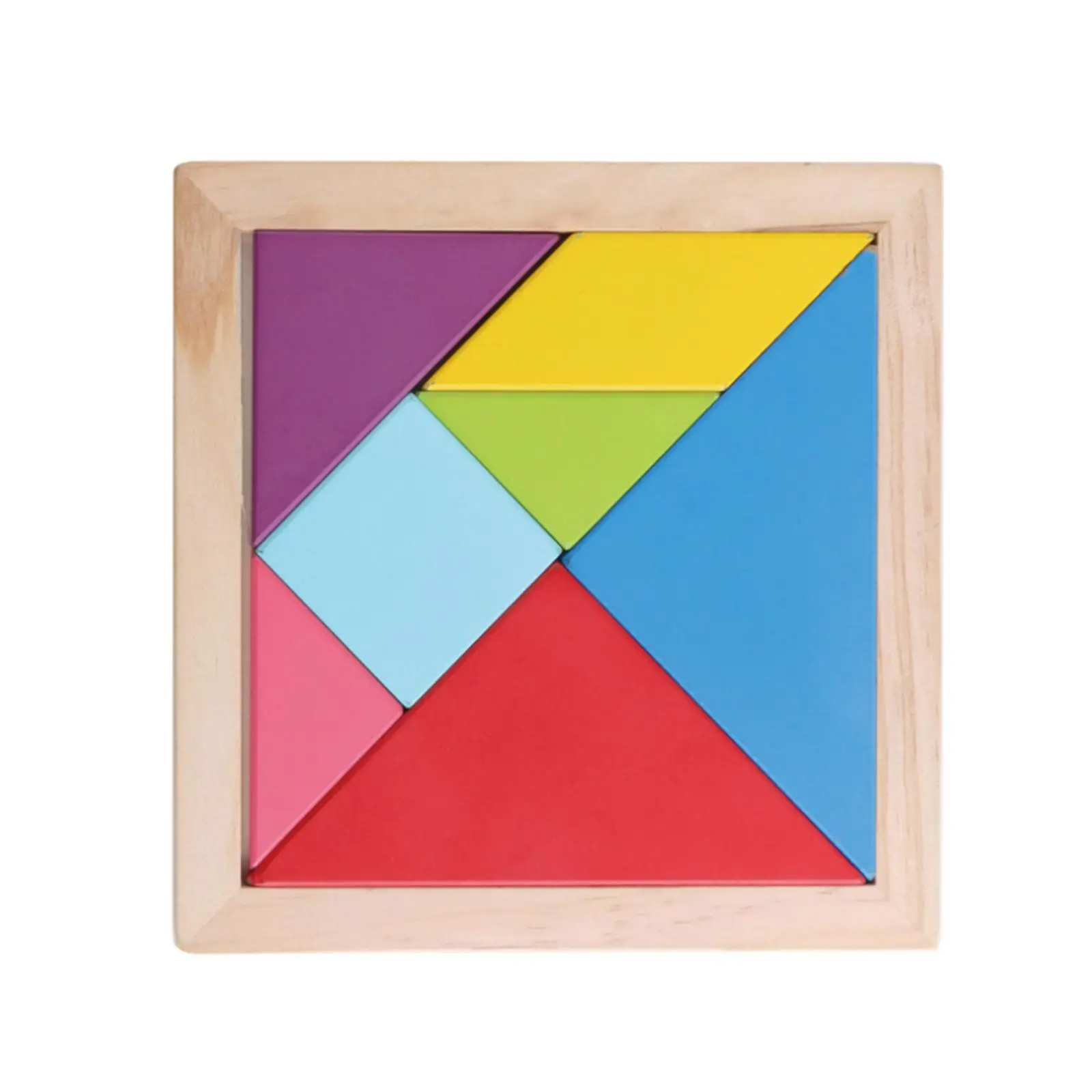 Wooden Tangrams Intelligence Educational Toy for Kids Manipulatives Games for Ages 4-8 Boys Girls Kids Children Birthday Gifts