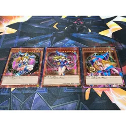 DIY Yu-Gi-Oh! Dark Magician Girl Self Made Flash Card Out of Play Anime Peripheral Game Collection Card Holiday Gift