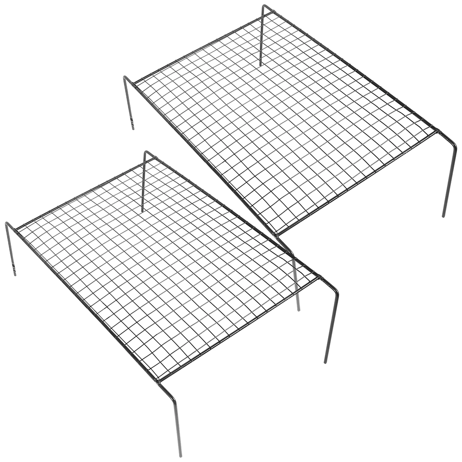 

Multifunctional Expandable Wire Shelf for Kitchen Cabinet Adjustable Telescopic Storage Rack Organizer for Spices Dishes