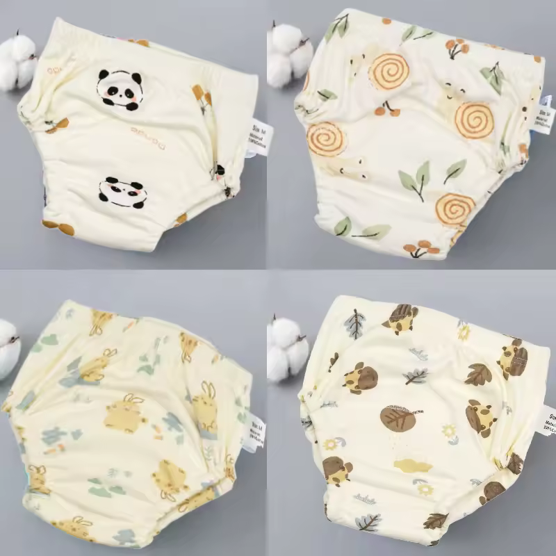 4PCS Baby Waterproof Diapers Pee Shorts Underwears Reusable Soft Ecological Cotton Toddler Potty Training Pants For Boys Girls - Image 20