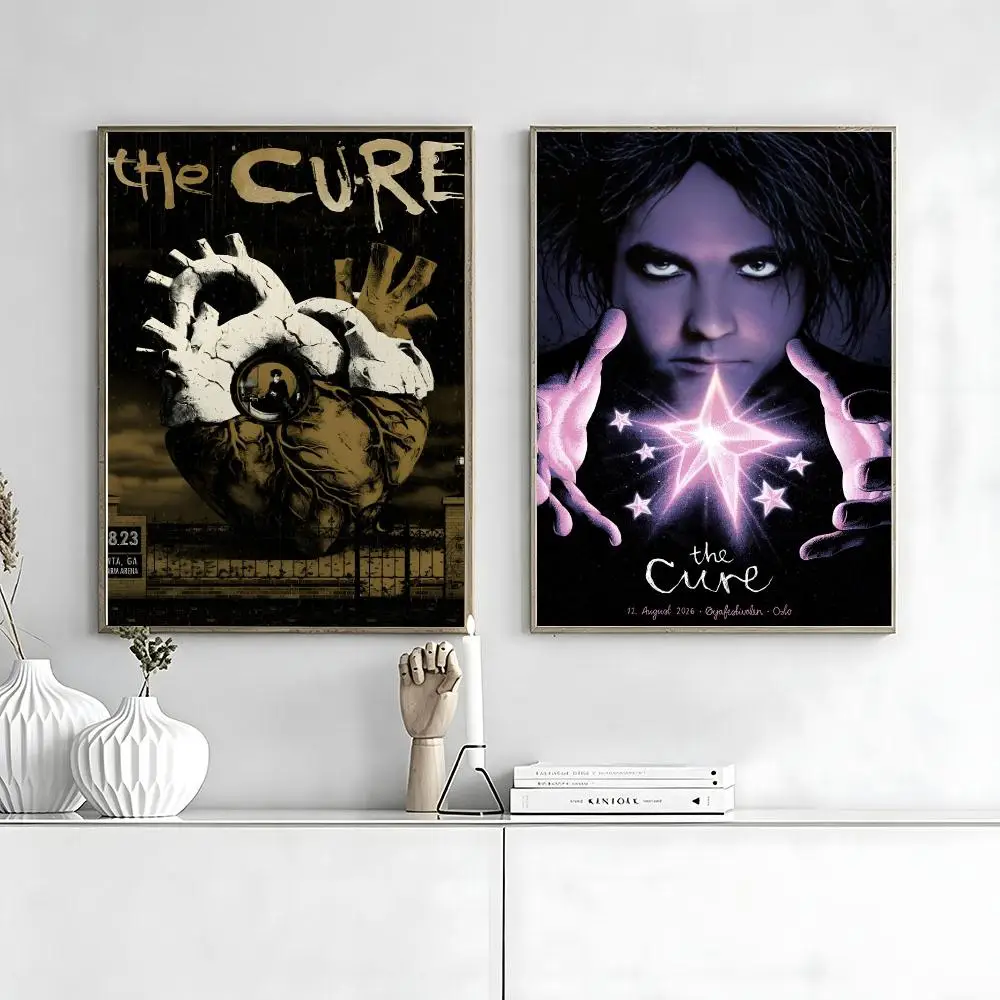 The Cure Band Painting Calligraphy Movie Posters And Prints Canvas Wall Art For Living Room Home Decor