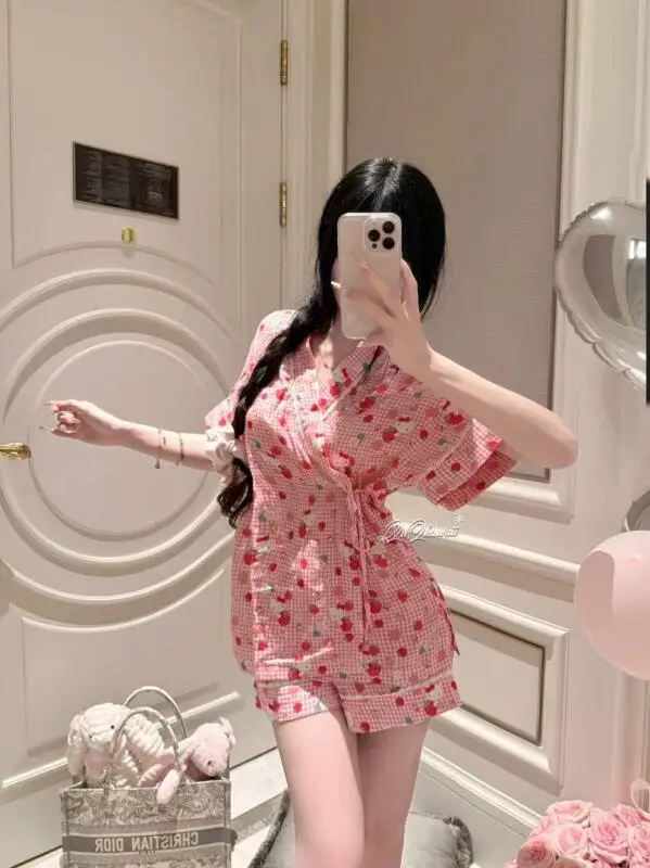 

Горячая новинка: Комплекты пижам Kawaii для женщин, с мультяшным принтом, весна-осень, с длинными рукавами и брюками, 2 предмета, для дома и отдыха, комфортные, приятные для кожи