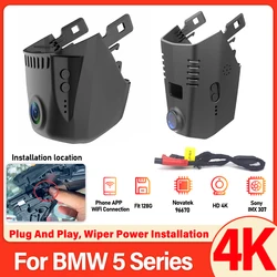 Car DVR for BMW 5 Series 530e 530i m550i,6 Series GT,7 Series,G30 G31 G32 G11 2017 to 2023,Dash Cam 4K Dashcam Camera