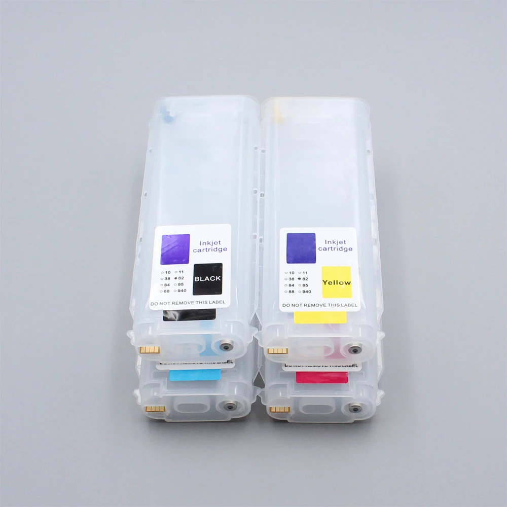 69ML 130ML 280ML HP10 82 Refillable Ink Cartridge With ARC Chip For HP Designjet 510 500 800 500Ps 800Ps 510ps Plus Printers