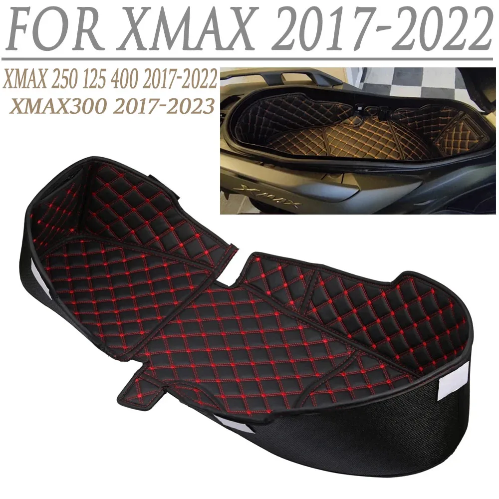 Motorcycle Rear Trunk Protector Liner Compartment Pad For Yamaha XMAX 250 X MAX 125 300 400 XMAX250 XMAX300 Seat Storage Box Mat