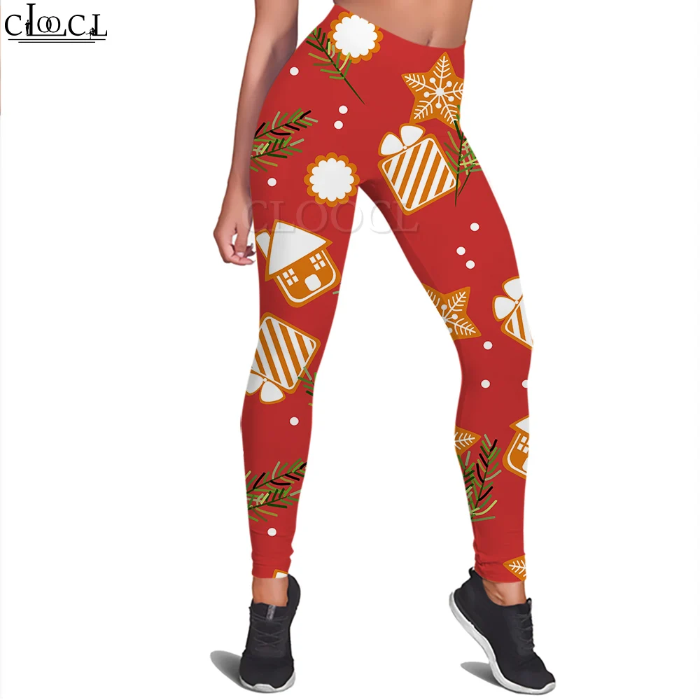 CLOOCL Mode Frauen Legging Weihnachten Geschenk Muster 3D Gedruckt Hosen für Weibliche Workout Push-Up Jogging Gym Sport Leggings